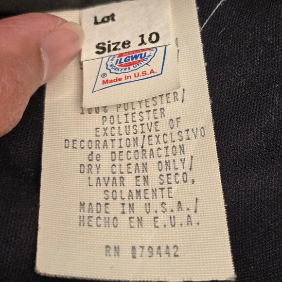 VTG 90s Y2K Black Sparkle Sequin Mini Dress Sz 10 Elegant Romantic Whimsical - Picture 5 of 8